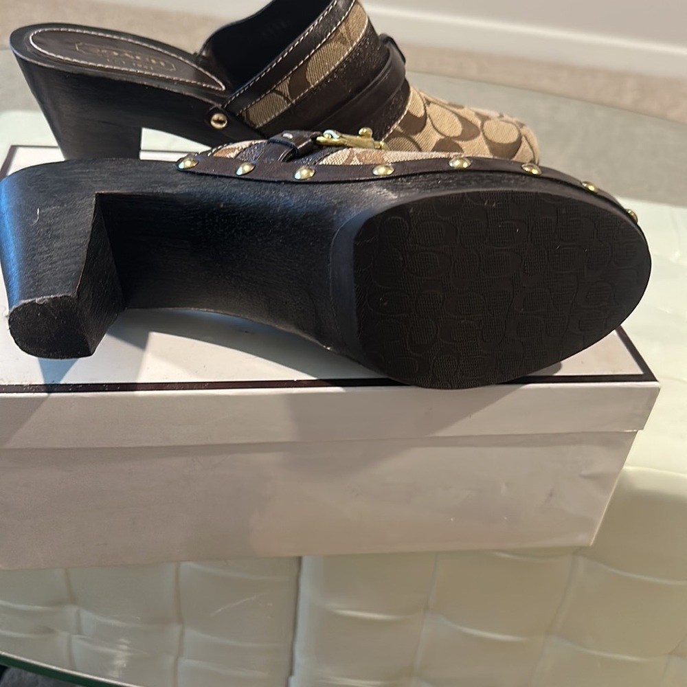 Preowned Authentic Coach mules - Picture 7 of 11